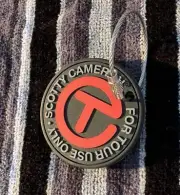 Scotty Cameron Circle T Fob Bag Tag New Rare Black Red