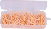 150PCS Silicone 4cm Lifelike Soft Fishing Lures, Multicolor Grub Baits Fish Tackle Accessory for Many Species
