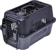 Petio 2-Door Tough House Carry for Dogs and Cats, Black, Small