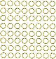 150 pcs Gold Plated Stainless Steel Split Rings Jump Rings Connector Rings for Jewelry Making Necklaces Bracelet Earrings Keychain DIY Craft (Gold, 7mm)