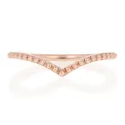 Pandora Rose Beaded Wishbone Ring - Sterling NEW Authentic 44 (US 3) 186315