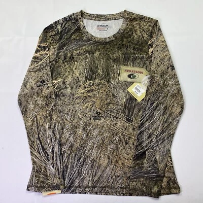 Magellan Mossy Oak Womens Small Long Sleeve Brush Camo Mesh Hunting Shirt