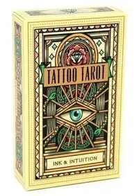 在飛比找露天拍賣優惠-全英文 Tattoo Tarot cards :水墨與直覺 