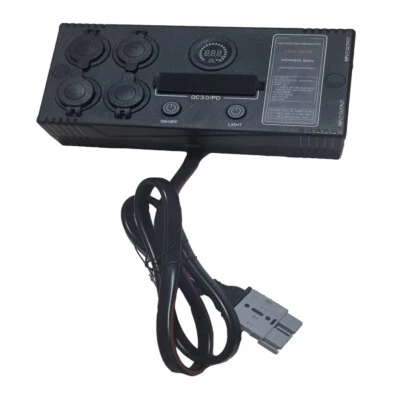 12v Mini Power Box 4 x Cig Socket 3 x USB / USB-C 2 x 50a Connectors
