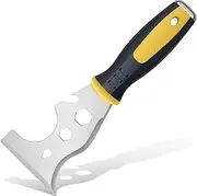 WINICE Scraper Tool, Stainless Steel 13-in-1 Painters Tool, Putty Scraper Professional Quality, Straight Scraper, Curved Scraper, Roller Cleaner, Nail Puller, Screwdriver, Hammer, Wallpaper Scraper