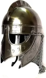 Viking Wolf Armor Helmet Silver Finish Medieval Helmets Metal Knight Helmets
