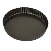 Loose Base 23cm Round Flan/Quiche Pan Bakemaster Baking Quiches Tarts and Flans.