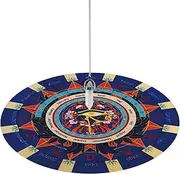 Pendulum Pad, Metaphysical Message Mat, 21.5cm Round Astrology Pendulum Pad for Dowsing and Divination, Party Board Game Accessory, Environmentally Friendly Rubber