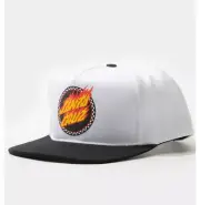 SANTA CRUZ Check Ringed Flame Dot Mens Snapback Hat Cap Adjustable