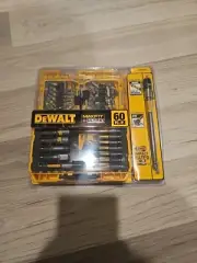DeWALT 60-PC SCREWDRIVING BIT SET Locking Magnetic Holder Socket Adaptor Nut Dri