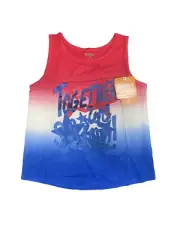 NEW Gymboree July 4th Together We Shine Red White Blue Tank Top T-Shirt Girls 4T