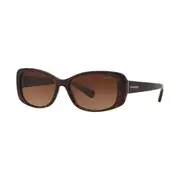 Coach HC8168 L156 Womens Sunglasses Dark Tortoise Gradient Brown Lens