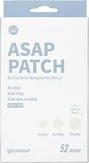 glowiest ASAP Active Spot Alleviating Patch [Bedtime] 52 Patches 8mm (16ea), 10mm (20ea) & 12mm (16ea) | Premium Hydrocolloid Dressing | Simple & Easy Active Treatment