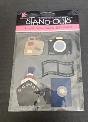 VINTAGE Provo Craft Stand Outs Paper Sculpture Stickers 4x6 Criuse ship *