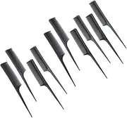 Ipetboom 10 Pack Styling Comb Set Professional Barber Tool Heat Resistant Abs Comfortable Head Massage Versatile for All Hairstyles