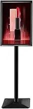 A3 Poster Stand Floor Standing Sign Holder Snap Frame Adjustable Aluminum Sign Stand with heavy duty base, Display Notice Menu Stand for Wedding/Business Activities Display A4 black