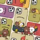 Unicorn♞韓國正版 LINE FRIENDS露營系列 雙層iPhone保護殼 防摔殼 手機殼 熊大 兔兔