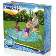 Outdoor Kids Splash Sprinkler Water Play Pad Mat Inflatable Spray Pool Toy 165cm