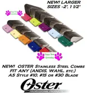 OSTER STAINLESS STEEL Metal Attachment GUIDE Blade COMB*Fit A5,Many Wahl Clipper