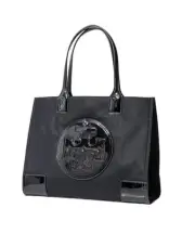 [Tory Burch] Tote Bag 90482 ELLA PATENT SMALL TOTE Women's BLACK [Parallel