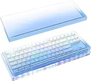 Geekria Tenkeyless Acrylic Keyboard Dust Cover, Cover for TKL 80% Compact 87 Key Computer Mechanical Gaming Keyboard, Compatible with Logitech G713, G715 (Gradient Blue)
