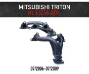 Headers / Extractors for Mitsubishi Triton ML - 3.5L V6 6G74