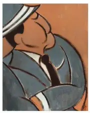 16x20 Frank Sinatra Print Jazz Musical Singer Poster Wall Art Blue Orange Decor