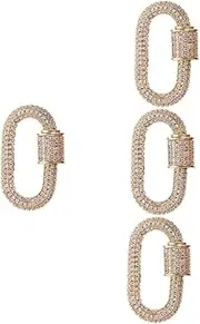 [ULDIGI] Necklace Chain Hooks 4pcs Necklace Clasp Chain Necklace Lobster Clasps Bracelet Making Clasps Jewelry Clasps Hanging Charm Pendant Jewelry Lobster Clasp Swivel Lanyards Clasp Golden Copper