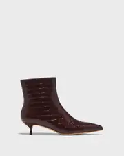 Cue Pinot Croc Embossed Leather Boot 37