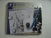 NEW in Tin: 24 Staedtler Mars Lumograph Sketching Pencil Set
