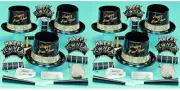 PMU New Year’s Eve Supplies Silver Illusion & Gold Illusion Party Assortment