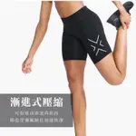 2XU 女中階運動涼感中腰壓縮6吋短褲-緊身短褲2XWA6684BBLKSRF 黑/反光銀