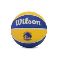 在飛比找PChome24h購物優惠-Wilson 籃球 NBA 金州勇士 隊徽球 橡膠 室外 耐
