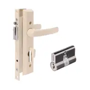 Austral Security Screen Door Lock Elegance XC Primrose w/ Cylinder ALELPRM