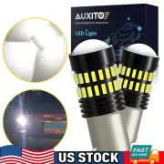 2X AUXITO BA15S 1156 P21W 7506 Reverse Back Up Light Super White LED Bulb AUXITO