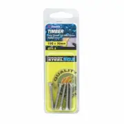 Zenith 10G x 38mm Stainless Steel Long Thread Countersunk Head Timber Screws - 5
