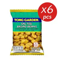 在飛比找PChomeThai泰國購物優惠-TONG GARDEN 東園 - 薄鹽蠶豆 40g*6包 許