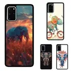 Flexible Cases surreal abstract elephen For Samsung A15 A16 S23 S24 S25 Ultra FE