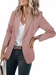 [Cicy Bell] Womens Blazers Open Front Long Sleeve Suit Jackets Business Casual Outfits
