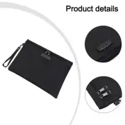 Premium Fire and Water Resistant Document Bag with Lock Large Capacity
