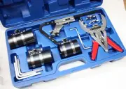 Piston Ring Service Tool Set Piston Ring Compressor With Ratchet Key 3" 3.5" 4"