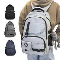 在飛比找momo購物網優惠-【MoodRiver】個性 後背包 大容量 筆電背包 電腦背
