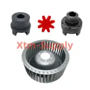 1PC New BECKER vacuum pump KVT3.80 DVT3.80 KDT3.80 cooling fan+Coupling+Cushion