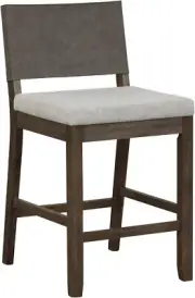 New Nathan James Linus Modern Upholstered Counter Height Bar Stool