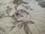 RICHLOOM FLORAL JACQUARD Upholstery Drapery Fabric Cottage Pink Ivory 5 YDS 56"W