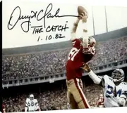 Dwight Clark Floating Canvas Wall Art - The Catch