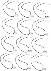 Yardwe 12Pcs Disco Ball Necklaces Stylish Party Jewelry for Dance Events Festivals and Celebrations Eye Catching Costume Accessories for Men and Women