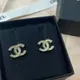 [二手] Chanel 雙C 金色珍珠耳環