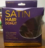 Donna Premium Collection Silky Satin Covered Hair Donut - Perfect Bun Maker Brow