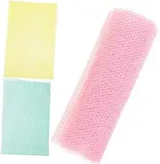 TOVINANNA African Exfoliating Net Bathing Net Sponge Body Scrubber for Back Neck Leg Shoulder Exfoliating Bath